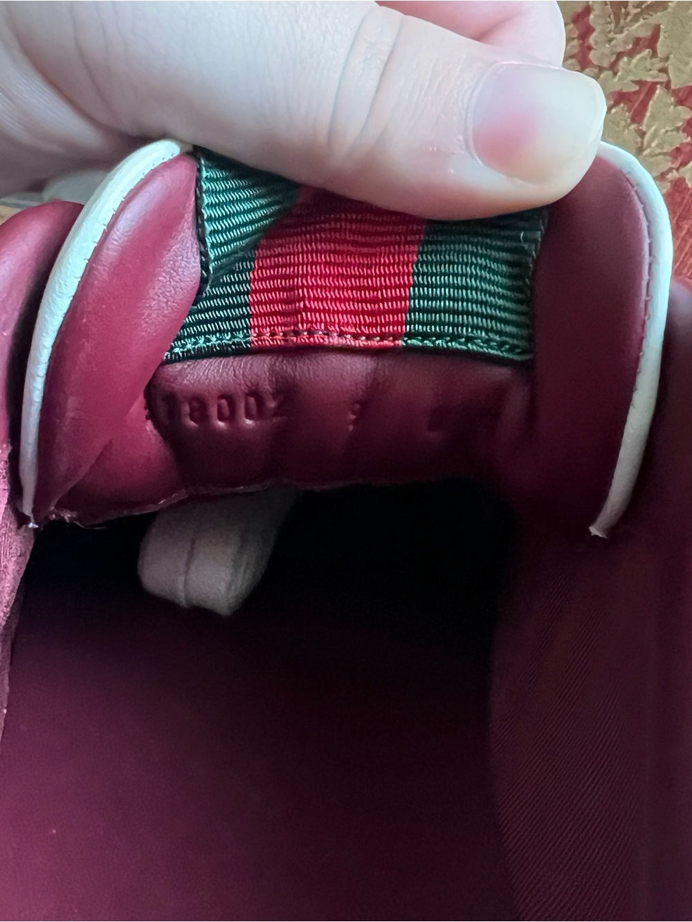Gucci Re-Web Rosso Ancora Sneakers - Picture 5 of 5